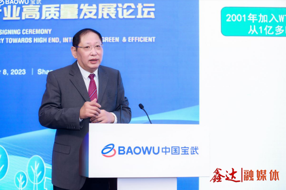 Shi Hongwei talks about the new situation of iron and steel - Building a new foundation for industrial development through connecting horizontal and vertical, strong chain building circle